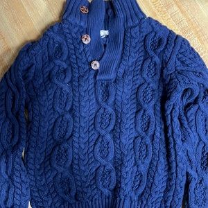 Navy cable knit